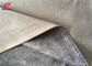 Upholstery 100% Polyester Brushed Fabric , Gray Printed Sofa Velvet Fabric